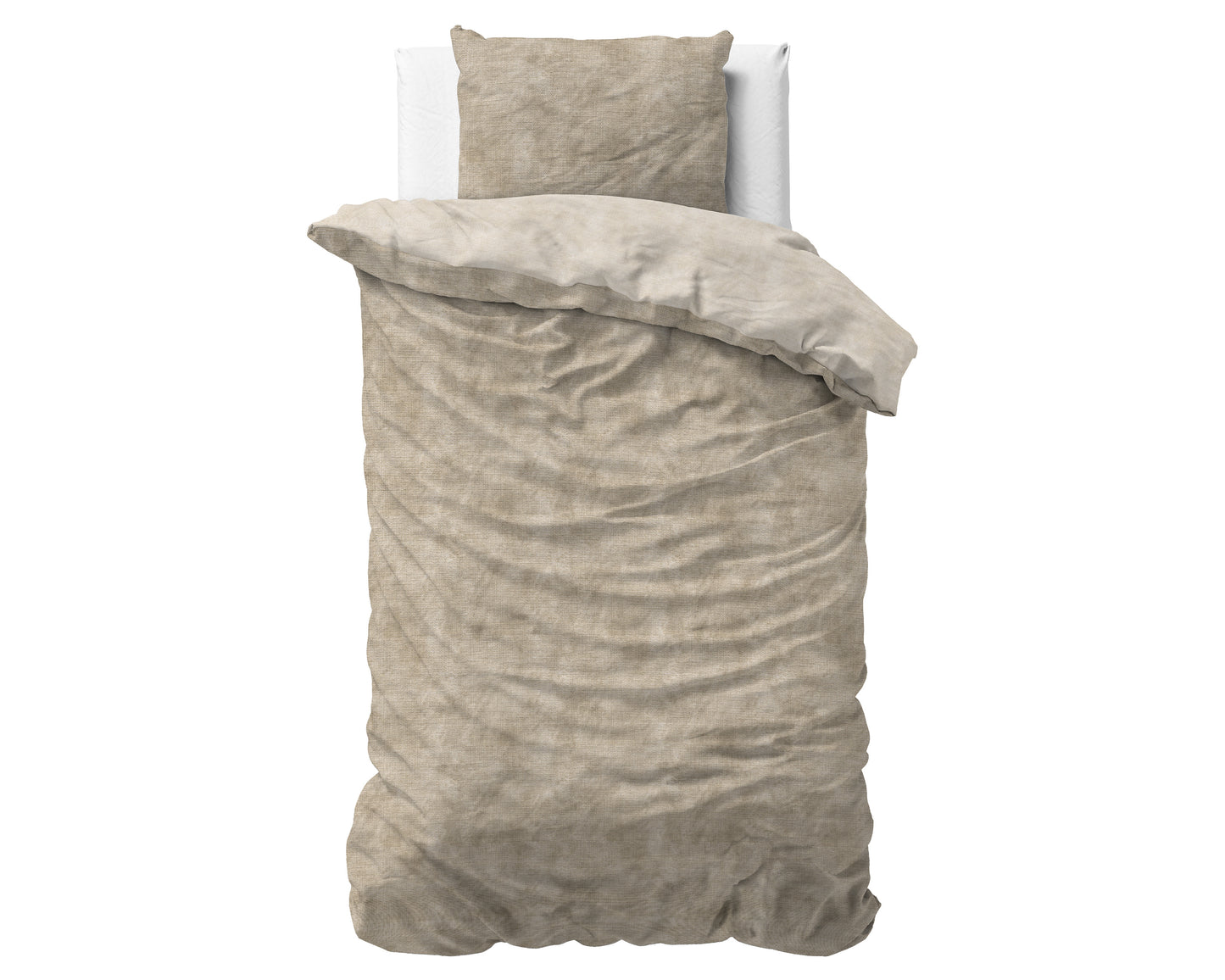 Flanel Washed Cotton Taupe 140 x 200/220