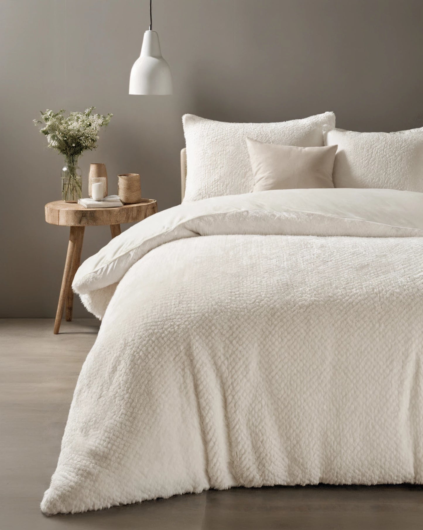 Fur Teddy Dekbedovertrek - Beige