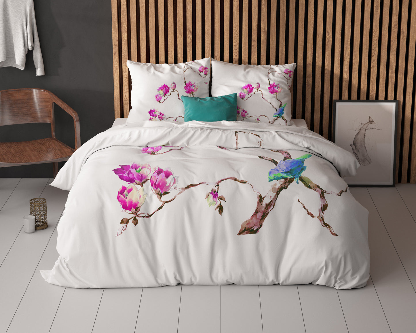 Magnolias Wit 240 x 200/220