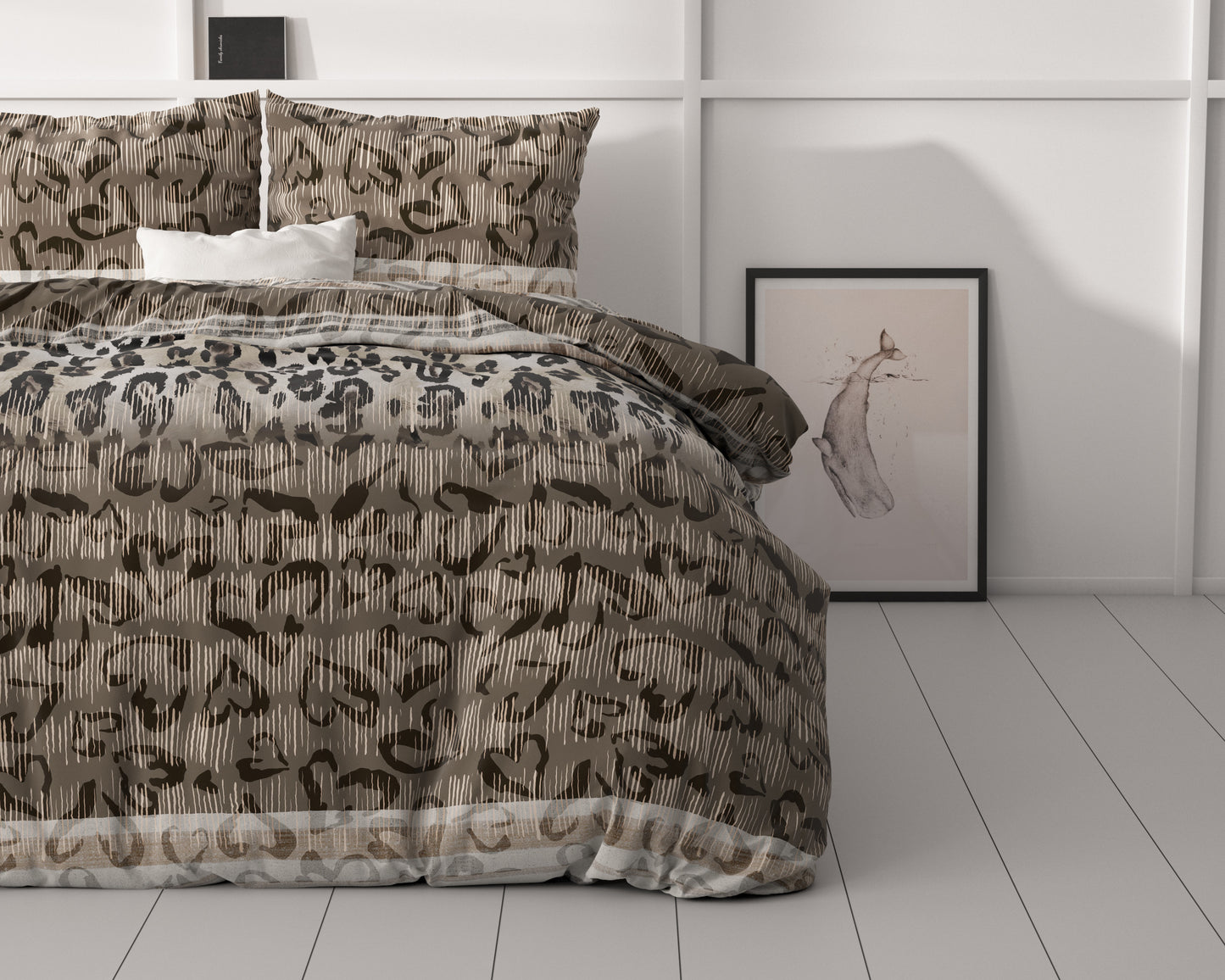 Tiger leopard Taupe 140 x 220