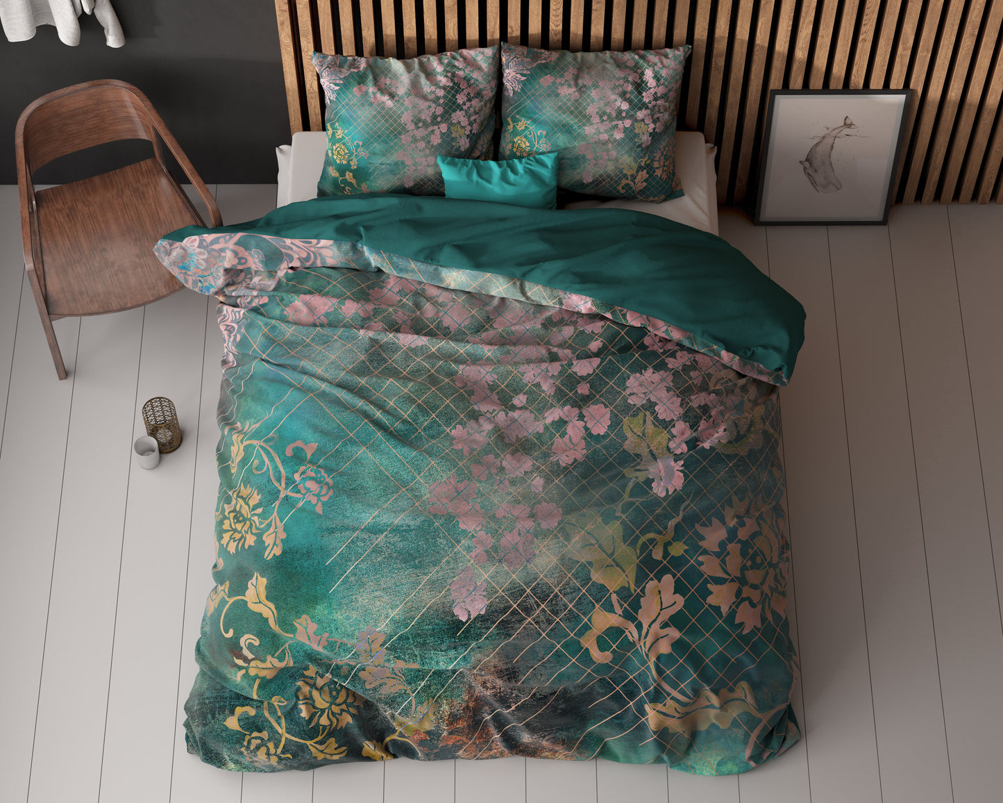 Raddison Flower Groen 140 x 200/220