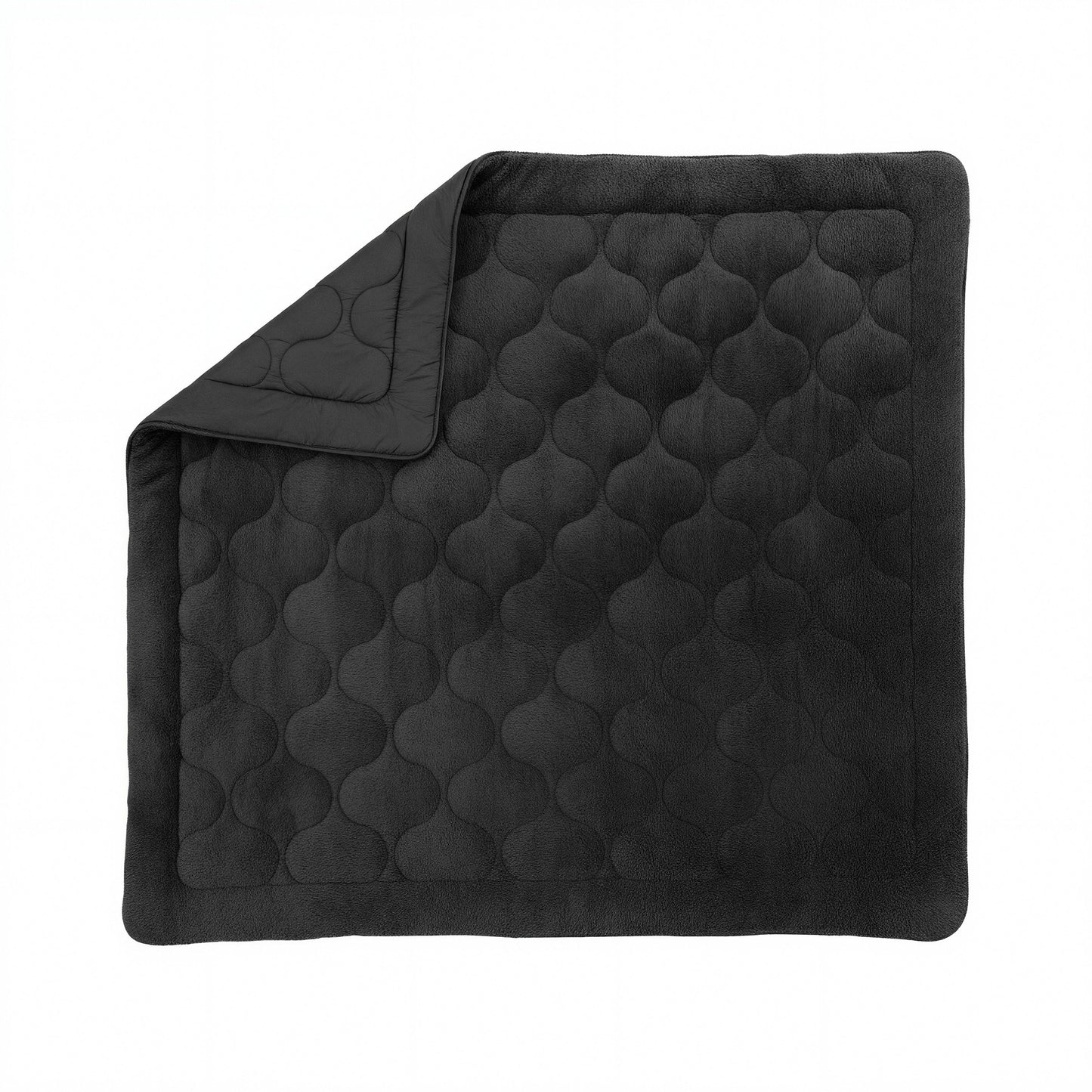 Lazy Dekbed Teddy Zwart 200 x 200 Met Luxe Kussenslopen