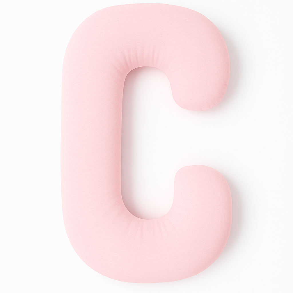 C-vormig Zwangerschapskussen - Roze