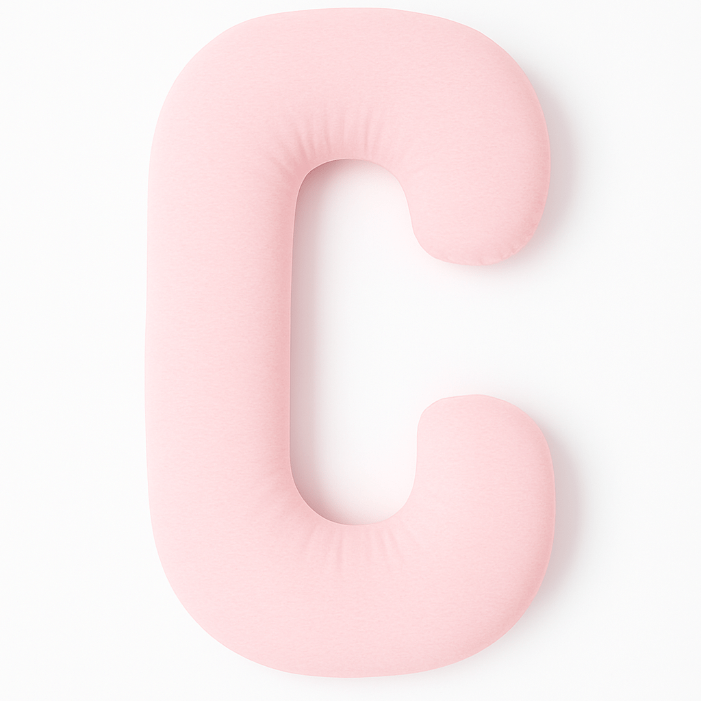C-vormig Zwangerschapskussen - Roze