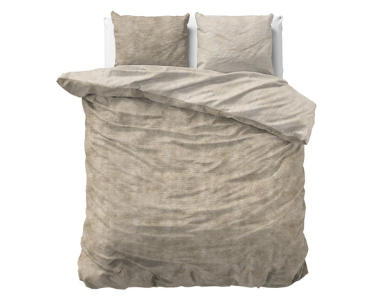 Flanel Washed Cotton Taupe 240 x 200/220