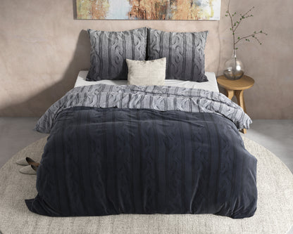 DH Flanel Dante Antraciet 200 x 220