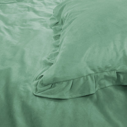 Velvet Ruffles Granite Green 200 x 220