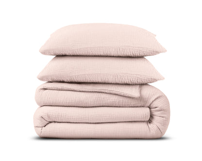 Mousseline Perkal Roze 240 x 200/220