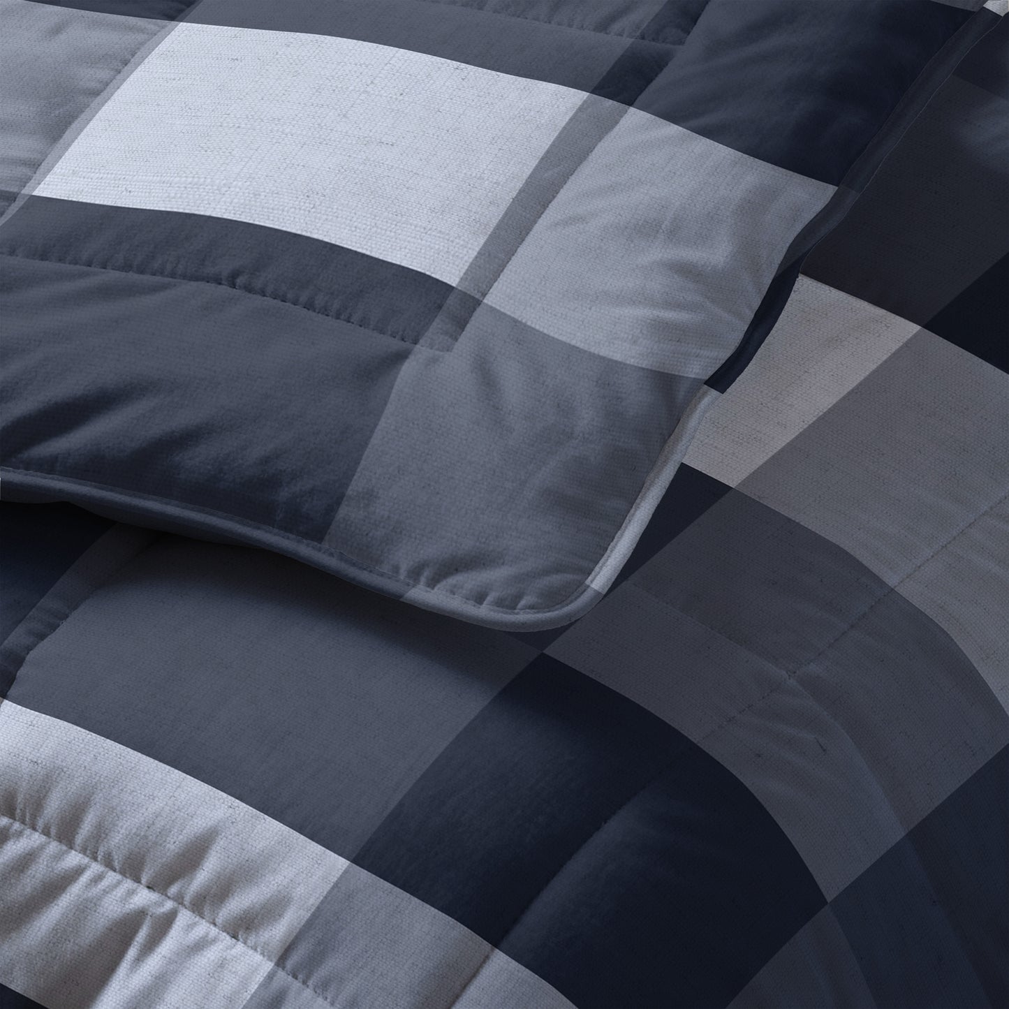 All-in one Lazy dekbed Anne Blauw 200 x 200 Met Kussenslopen