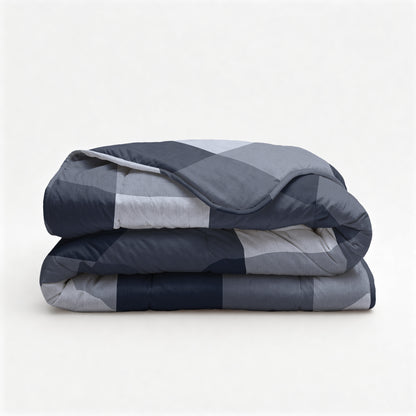 All-in one Lazy dekbed Anne Blauw 200 x 200 Met Kussenslopen