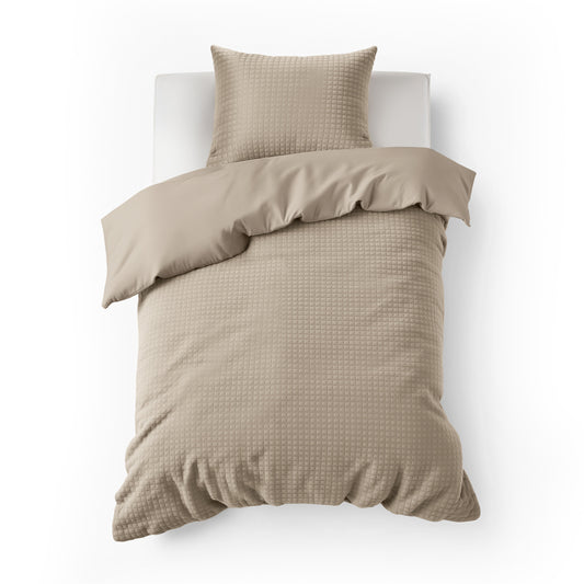 Check Teddy Taupe 140 x 200/220