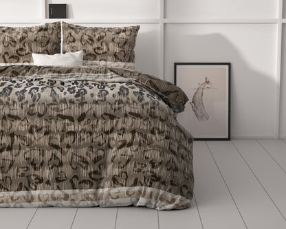 Tiger leopard Taupe 200 x 220