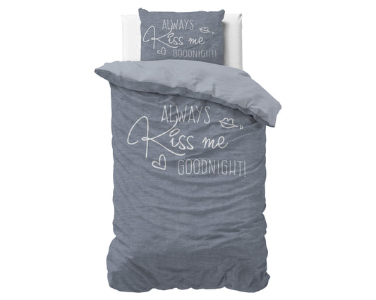 Kiss Me Blauw 140 x 200/220