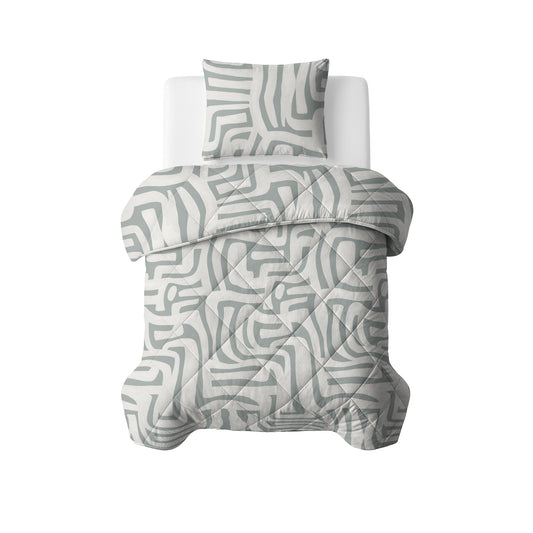 Lazy Dekbed Eran Groen 140 x 200 Met Kussensloop