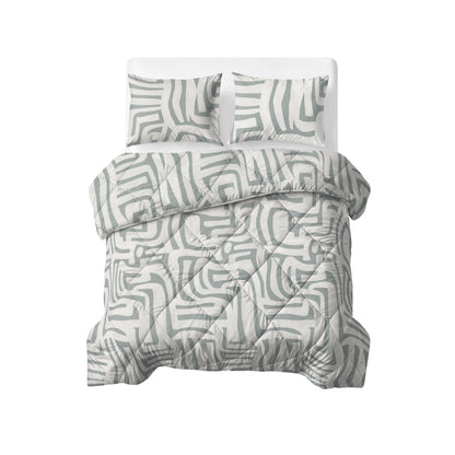 Lazy Dekbed Eran Groen 200 x 200 Met Kussenslopen