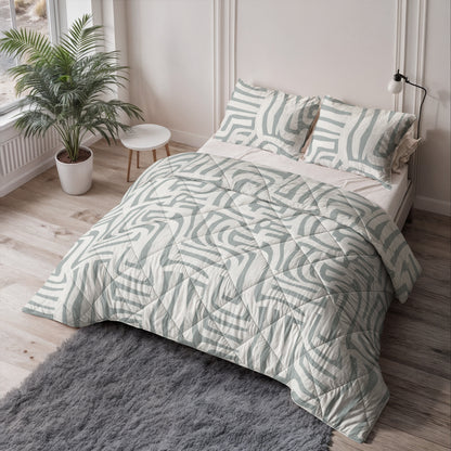 Lazy Dekbed Eran Groen 240 x 200 Met Kussenslopen