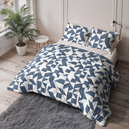 Lazy Dekbed Mado Blauw 200 x 200 Met Kussenslopen