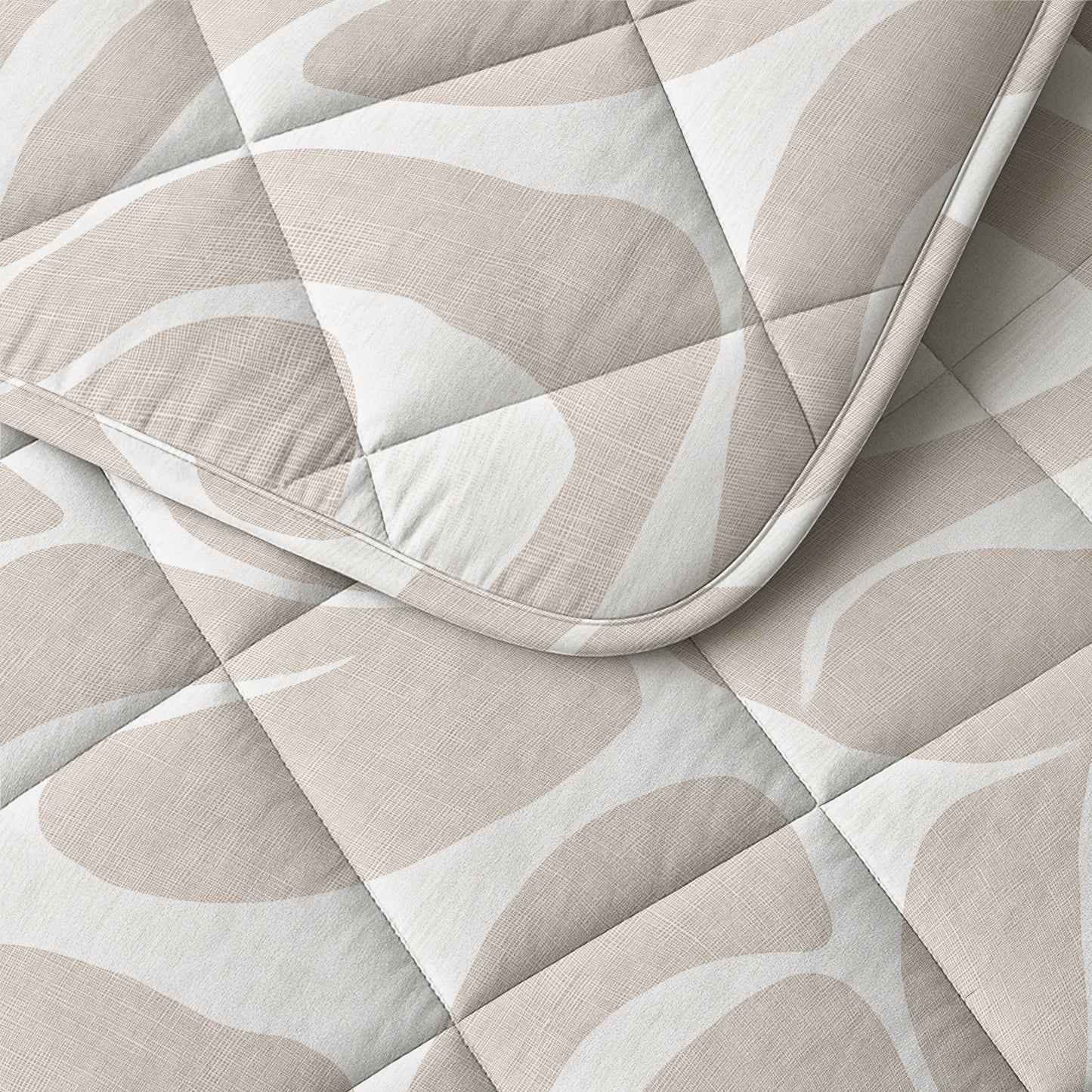 Lazy Dekbed Kello Taupe/Zand 140 x 200 Met Kussensloop