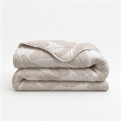 Lazy Dekbed Kello Taupe/Zand 140 x 200 Met Kussensloop
