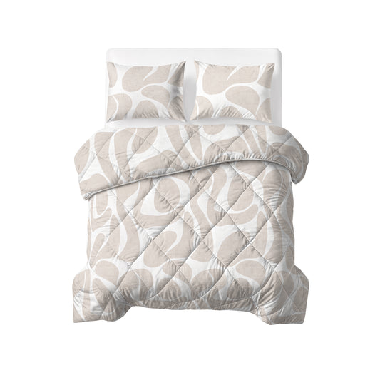 Lazy Dekbed Kello Taupe/Zand 240 x 200 Met Kussenslopen