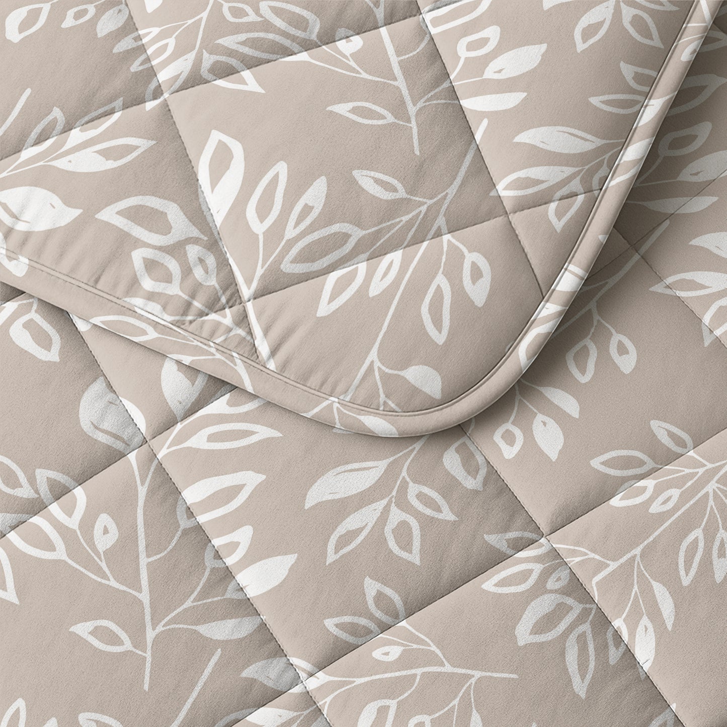 Lazy Dekbed Neva Taupe/Zand 200 x 200 Met Kussenslopen