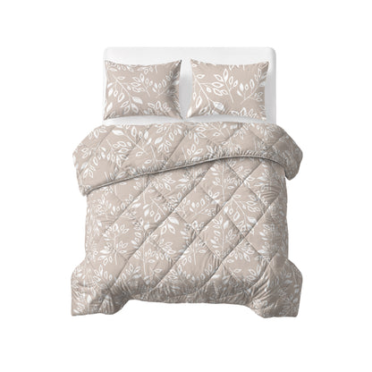 Lazy Dekbed Neva Taupe/Zand 240 x 200 Met Kussenslopen