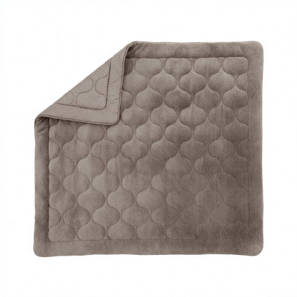 Lazy Dekbed Teddy Taupe/Grijs 140 x 200 Met Kussensloop