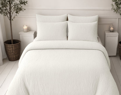 Lazy Dekbed Mousseline Beige 140 x 200 Met Kussensloop