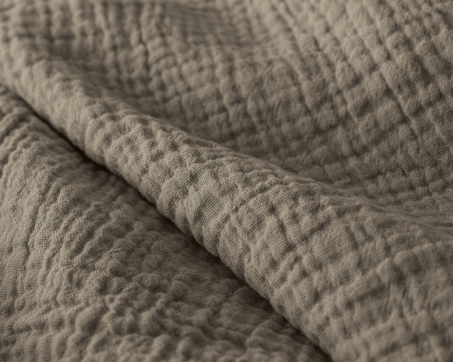 Lazy Dekbed Mousseline Taupe 140 x 200 Met Kussensloop