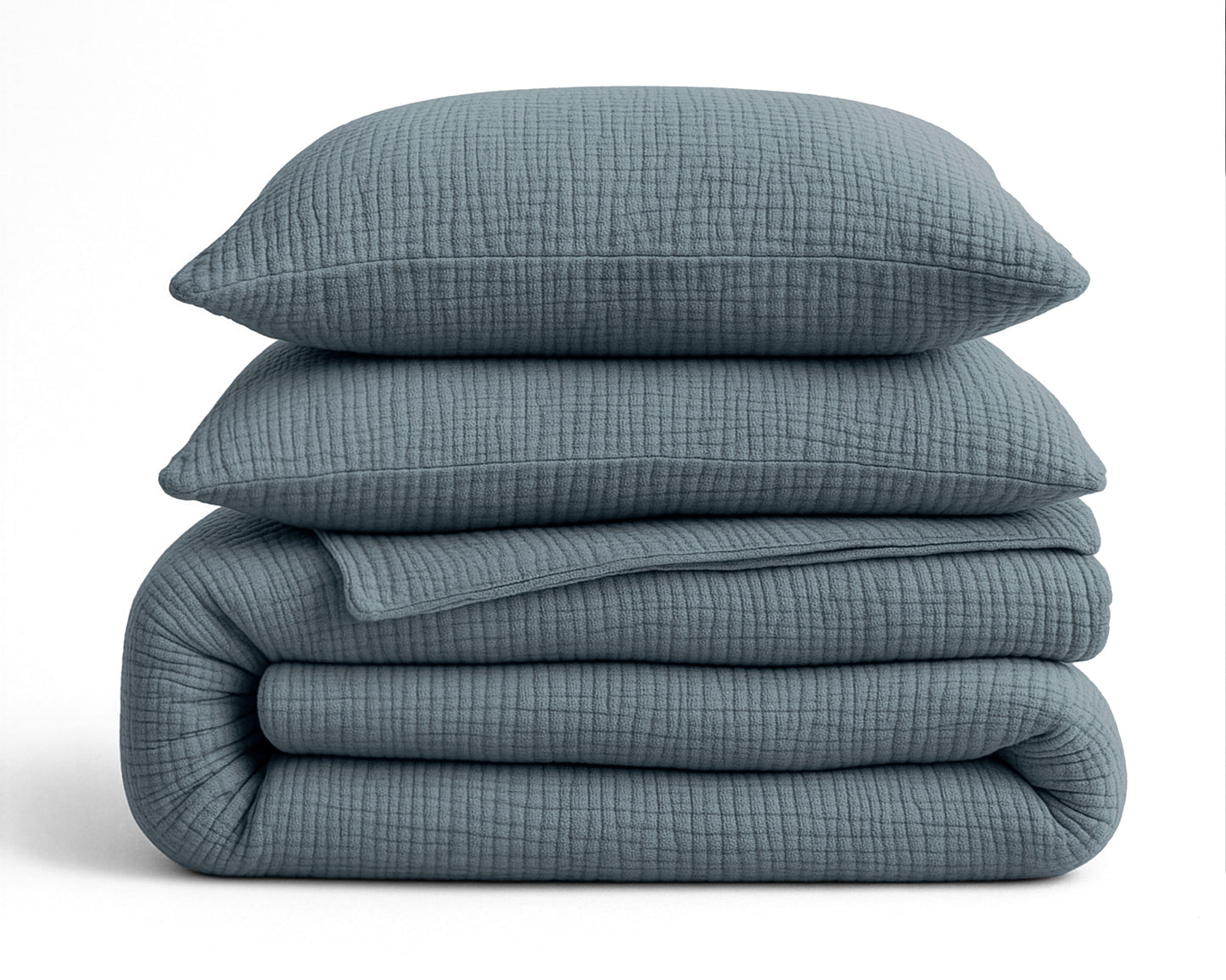 Lazy Dekbed Mousseline Groen 240 x 200 Met Kussenslopen