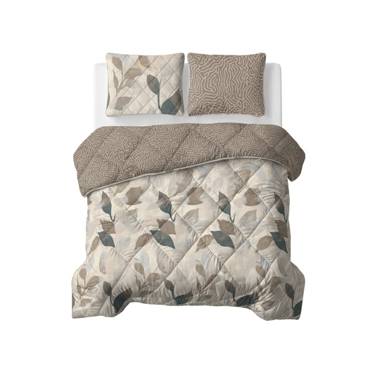 Lazy Dekbed Solitude Taupe 200 x 200 Met Kussenslopen