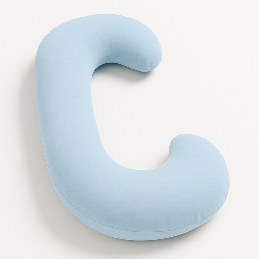 C-vormig Zwangerschapskussen - Licht blauw