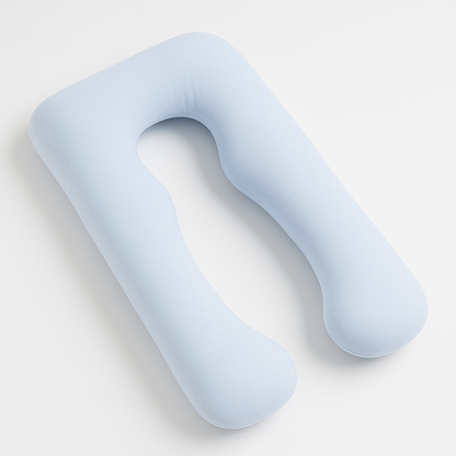 U-vorm zwangerschapskussen - Licht blauw