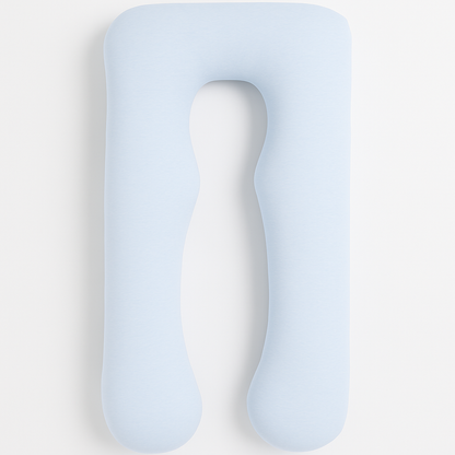 U-vorm zwangerschapskussen - Licht blauw